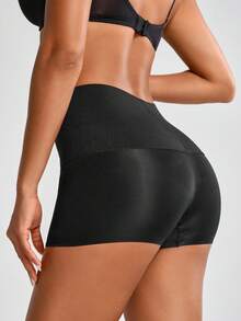 SHAPORA Women's Solid Color High Waist Shaping Underwear - Black - View 2