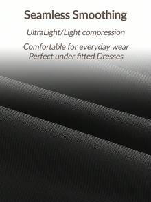 SHAPORA 女式简约纯色弹力修身连衣裙，夏季 - 黑色 - 查看 7