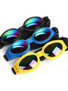 Adjustable Pet Sunglasses - Foldable, Windproof, Sunscreen Goggles For Dogs - Multicolor - View 5