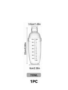 1 bình lắc, bình lắc bằng nhựa, trong suốt, nhựa, bình lắc trà đá cầm tay có cân, bình đựng nước thể thao, bình đựng nước cho hoạt động ngoài trời - Trong sáng - Xem 10