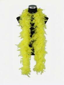 1 pieza Boa de plumas de pavo esponjosa, bufanda de carnaval, estilo bohemio para decoraciones de festivales & accesorios de disfraces de fiesta DIY. Adecuado para fiestas de cumpleaños, Halloween, Navidad, eventos de carreras de caballos, fiestas de té, Nochevieja, conciertos, decoración del hogar, baile, bodas, actuaciones en el escenario, atuendos de carnaval, suministros para fiestas, despedidas de soltera, accesorios para fotos y carnavales del Día de San Valentín. - Multicolor - Ver 17