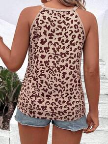 EMERY ROSE Women's Spring/Summer New Hot-Selling Leopard Print Pattern Casual Versatile Plus Size Camisole Tank Top - Multicolor - View 2