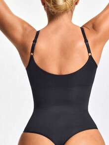 SHAPORA Set de 2 piezas Moldeador corporal de mujer tipo mono - Negro - Ver 2