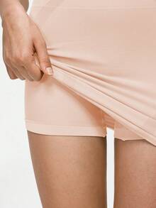 SHAPORA Seamless High Waist Slimming Skirt With Safety Shorts, Sexy Tight Fitting Bodycon Skirt, Lifting & Shaping Waist Sculpting Dress - Apricot - View 7