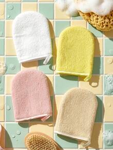 1Pc/2pcs/3pcs/4pcs Bath Towel Bath Gloves Thickened Bath Towel Clean Skin Exfoliation No Dead Ends - Multicolor - View 5