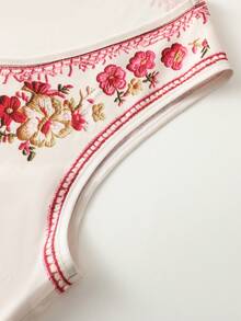 EMERY ROSE Tank Top Kasual Wanita Motif Bunga dengan Model Lipatan di Bagian Depan untuk Liburan - MultiWarna - View 7
