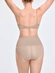 SHAPORA Shaping High-Waisted Brief Shapewear Short Body Shaper Butt Lifter-Tummy Waist Control - Apricot - View 7