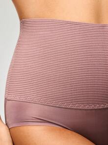 SHAPORA Women's Solid Color High Waist Shaping Briefs - Dusty Pink - View 6