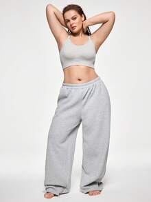 SHAPORA 1pc Seamless Strap Wire Free Bra For Women - Light Grey - View 7