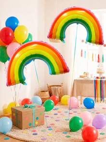 MINKOJA 1/2pcs Giant Rainbow Foil Balloon Colorful Balloon For Kids Birthday Party Decorations Photo Backdrop Party Decor, BabyShower, Party Supplies - View 8