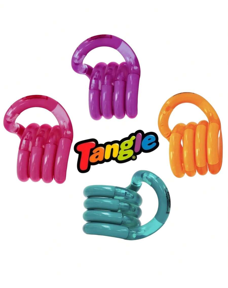 1pc Tangle Large Classic Twist Desk Accessory, Jumbo Flexible Hand Activity With Smooth Curved Links For Ages 14+ - Multicolor - View 1