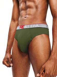 EasyFave Juego de calzoncillos multicolor con detalles de cinta de tela de punto a rayas para hombre - Multicolor - Ver 5