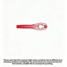 300/200/100/30/10PCS Plastic Lawn Mower Blades, Garden Grass Cutter Eater Plastic Cutting Blades, Keyhole Shapes,Garden Tools, Gardening Tools For Garden - red - View 7