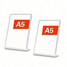 1pc L-Shaped Display Stands - Durable Plastic,A4/A5/A6 Size For Menus, Posters & Photos - PerfectFor Coffee Shops, Weddings, Supermarkets - multicolor - View 6
