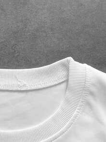 PAVTROS Men's Round Neck Printed Casual Sports Tank Top - White - View 5
