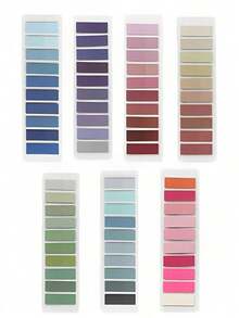 7 paquetes/paquete Notas adhesivas de índice multicolor degradado, 200 hojas por tarjeta, colores vibrantes, adecuadas para oficina, clasificación de documentos de estudio, marcado de cuadernos y anotación de páginas - Multicolor - Ver 10