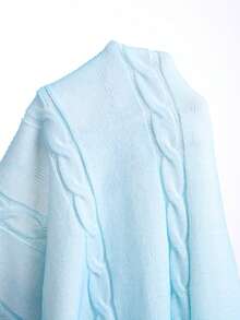 TOKVUE Men's Round Neck Short Sleeve Knit Vest - Baby Blue - View 8