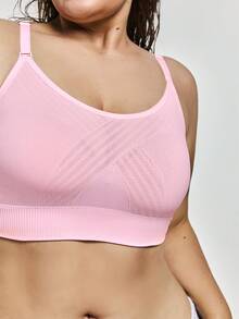 SHAPORA 1 pieza Sujetador inalámbrico y sin costuras para mujer - Rosa Pálido - Ver 5
