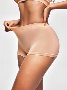 SHAPORA Paquete de 5 bragas minimalistas sin costuras de unicolor para mujer - Multicolor - Ver 5