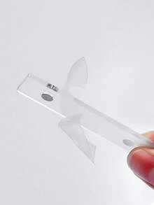 10PCS, Right Angle Transparent Acrylic Magnetic Strip, Magnetic Display Strip, Nail Art Display Board, Pattern Making Strip - transparent color - View 5
