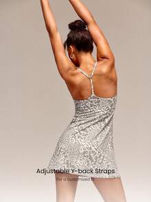 GLOWMODE FeatherFit™-Air Elevate A-Line Built-In Peekaboo Short Pocket Mini Slip Dress Low Impact Daily Summer Quick Dry Moisture Wicking - Multicolor - View 3