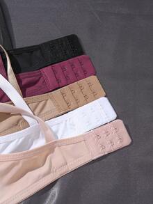 NudeFit Women's Underwire Casual Comfortable Bra 5pcs/Set - Multicolor - View 6
