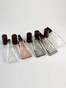 Haus Hana 1pc New Glass Roller & Mist Spray Bottle With Hose, Wooden Lid Portable Perfume Refill Bottle, Travel Bottle Set - Multicolor - View 3