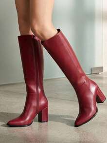 Women Knee-High Boots - Cherry - View 3