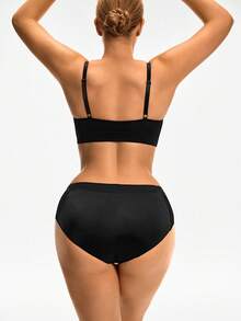 SHAPORA Bawahan Korset Wanita Plain - Hitam - View 2