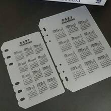 Haus Hana 2027 Trang phân tách lịch 6 lỗ A5/A6, chất liệu PP mờ trong suốt bền cho quản lý thời gian sổ tay, mùa tựu trường - Nhiều màu - Xem 2