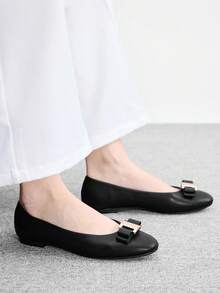 CUCCOO BIZCHIC 女款平底一腳蹬時尚樂福鞋 春季鞋 春假復活節聖誕節適用 - 全克 - 查看 6