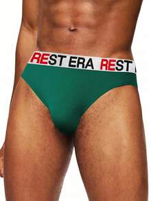 EasyFave 7pcs/Pack Men's Letter Waistband Casual Briefs Men's Thong Underwear - Multicolor - View 5