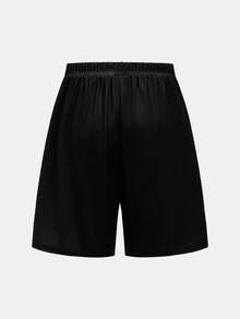 SHEIN 小男孩休閒足球圖案圓領短袖T恤與短褲運動兩件套 - 彩色 - 查看 10
