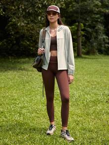 In My Nature Jaket Outdoor Wanita Polos Berkerudung - Khaki - View 7