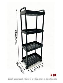 1 pièce Chariot à roulettes Étagère de rangement pour salle de bain Multi-couches Mobile Organisateur de collation, Convient pour la cuisine et la salle de bain Fêtes, nouvelle session, Thanksgiving, Saint-Valentin et autres occasions, est un choix de cadeau idéal, pratique et élégant, économise de l'espace, est un plan de stockage domestique nécessaire pour les résolutions du Nouvel An. - Multicolore - Voir 17