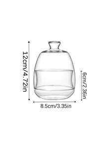 Madebyblanc 1SET/2SETS Minimalist Clear Glass Storage Jar - High Borosilicate Glass With Airtight Lid, Heat Resistant Sealed Canister, Dust-Proof Moisture Resistant Container, Perfect For Sugar Coffee Beans Tea Spices - View 18