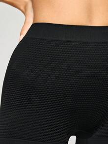 SHAPORA 1条黑色无缝低腰三角裤 - 黑色 - 查看 4