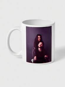1pc 11oz Personalized Name Birthday Flowers Ceramic Mug, Custom 330ml White Mug,Customized Coffee Cup With Birth Month Flower, Ideal Gift For Family And Friends On Birthday,Wedding Gift Thanksgiving,Christmas,Anniversary Mug - 330ml Horizontal Birthday Flower Mug - View 11