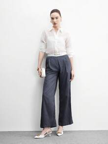 CUCCOO BIZCHIC 女款尖頭細高跟米色扣環後跟女高跟鞋 時尚通勤百搭職場女鞋 - 雪白色 - 查看 12