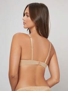 SHAPORA Sujetador push up unicolor microfibra con aro - Albaricoque - Ver 2