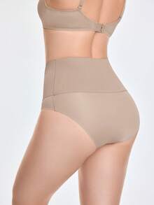 SHAPORA Shaping High-Waisted Brief Shapewear Short Body Shaper Butt Lifter-Tummy Waist Control - Apricot - View 2