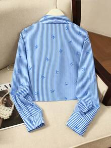 GlowEve Camisa casual y elegante de manga larga con botones para mujer, adecuada para volver al colegio, ir al trabajo, uso diario, otoño/invierno - Multicolor - Ver 2