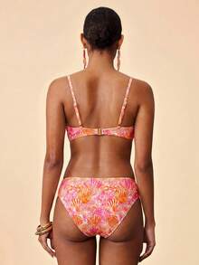 Travachic Women's Vacation Beach Shell Print Swimsuit Set - Multicolor - View 2