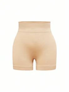 SHAPORA Women's High Waist Casual Shaping Boyshort Panties - Beige - View 7