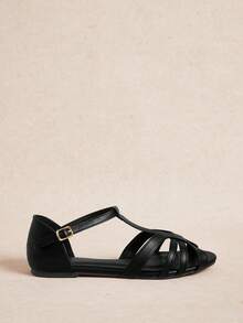 Rosivie Women's Casual Versatile Flat Sandals, Summer - Black - View 6