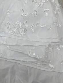 SHEIN Raffinéa Vestido elegante de encaje jacquard - Blanco - Ver 9