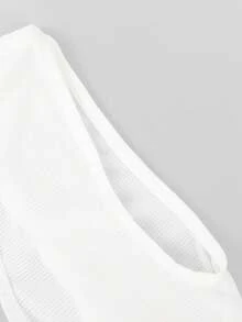 SHEIN DrisQ Men's Backless Hollow Mesh Tank Top Jumpsuit Sexy Lingerie - White - View 8
