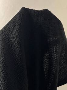 SHEIN Tall 女款休閒 Polo 領短袖上衣與長褲 2 件套 春季套裝 女款休閒套裝 夏季穿搭 春假穿搭 Y2K - 黑色 - 查看 8
