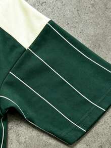 Manfinity EMRG 男士字母印花圆领短袖T恤和短裤休闲套装 - 彩色 - 查看 7