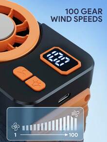 JMMO Portable Evaporative Air Cooler Fan With Ice Pad, Rechargeable Mini Personal Cooling Fan With LED Light, 3 Speed Adjustable Handheld Cold Air Fan For Camping Outdoor Bedroom Office - Waist Fan - View 4